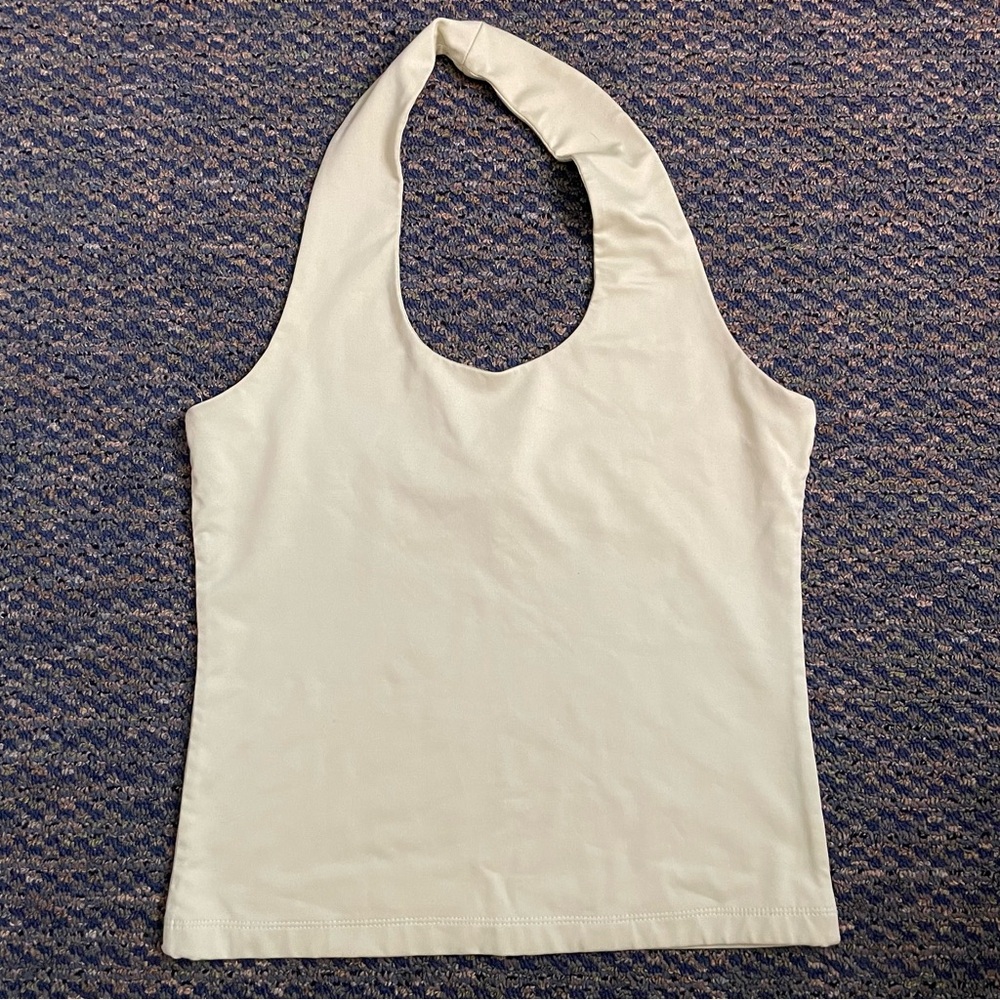 Q&A Bodycon Green Halter Top Women's M Y2K 90s